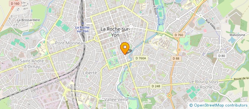 localisation de l'entreprise SYNDICAT DE COPROPRIETE IMMEUBLE LEDON à LA ROCHE-SUR-YON