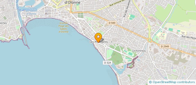 localisation de l'entreprise SYNDICAT DE COPROPRIETE IMMEUBLE NAUTILE à LES SABLES D'OLONNE