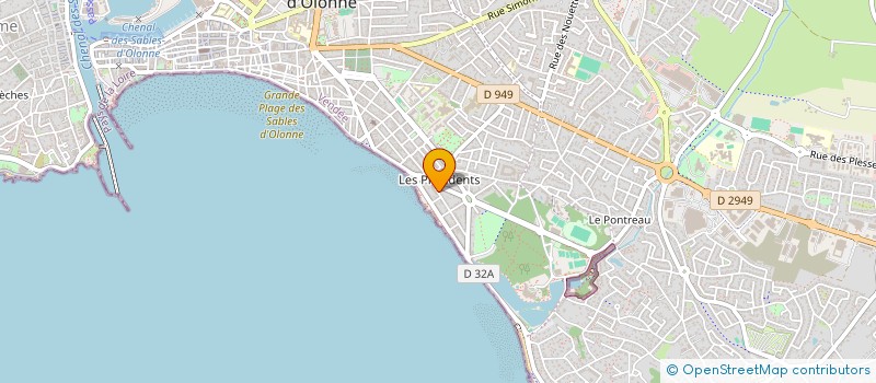 localisation de l'entreprise SYNDICAT DE COPROPRIETE IMMEUBLE VOILIER à LES SABLES D'OLONNE