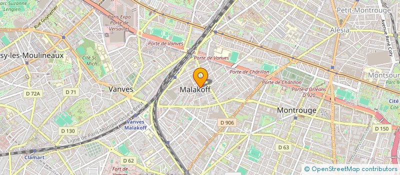 localisation de l'entreprise SYNDICAT DE COPROPRIETE JAURES  MALAKOFF