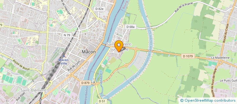 localisation de l'entreprise SYNDICAT DE COPROPRIETE JDC  SAINT-LAURENT-SUR-SAONE