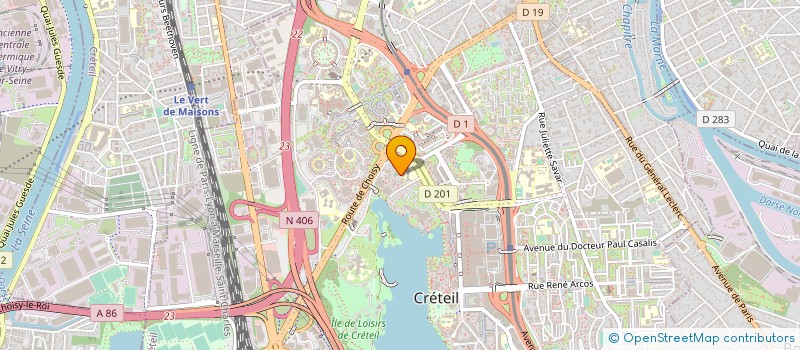 localisation de l'entreprise SYNDICAT DE COPROPRIETE JEAN GIRAUDOUX  CRETEIL