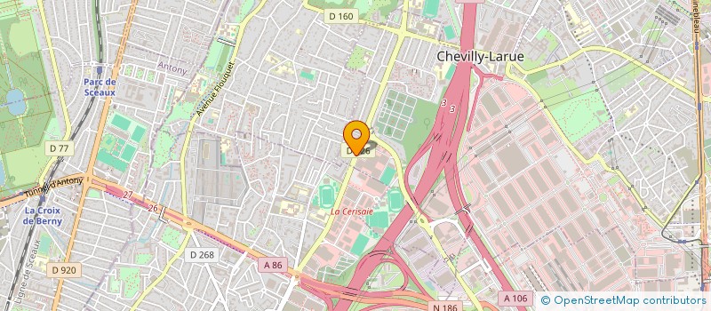 localisation de l'entreprise SYNDICAT DE COPROPRIETE JEAN MERMOZ  CHEVILLY-LARUE