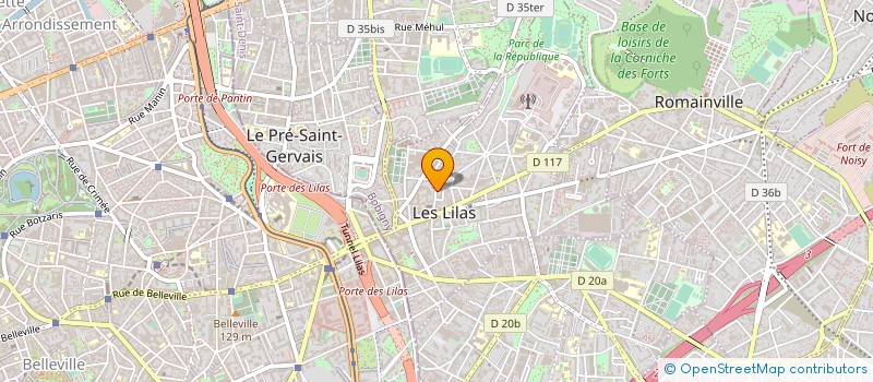 localisation de l'entreprise SYNDICAT DE COPROPRIETE JEAN MOULIN à LES LILAS