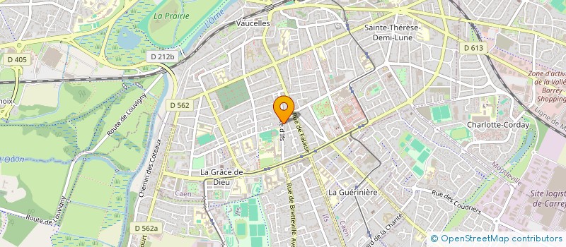localisation de l'entreprise SYNDICAT DE COPROPRIETE JEANNE D'ARC à CAEN