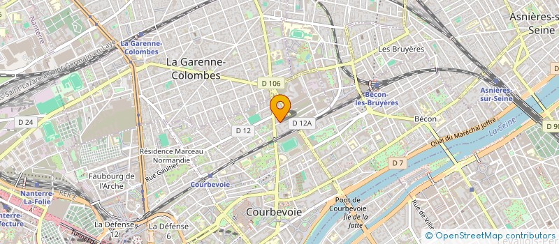 localisation de l'entreprise SYNDICAT DE COPROPRIETE JOSEPH RIVIERE  COURBEVOIE