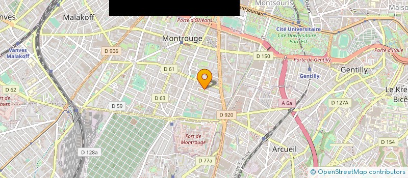 localisation de l'entreprise SYNDICAT DE COPROPRIETE JULES FERRY  MONTROUGE