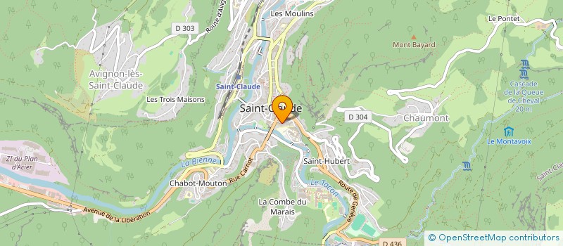 localisation de l'entreprise SYNDICAT DE COPROPRIETE L'ABBAYE à SAINT-CLAUDE