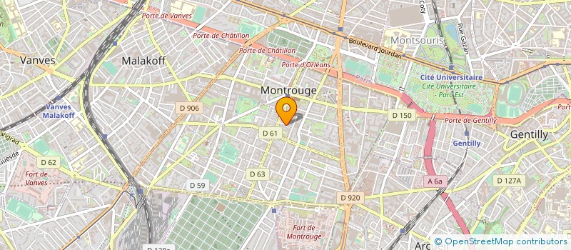 localisation de l'entreprise SYNDICAT DE COPROPRIETE L EGLISE  MONTROUGE