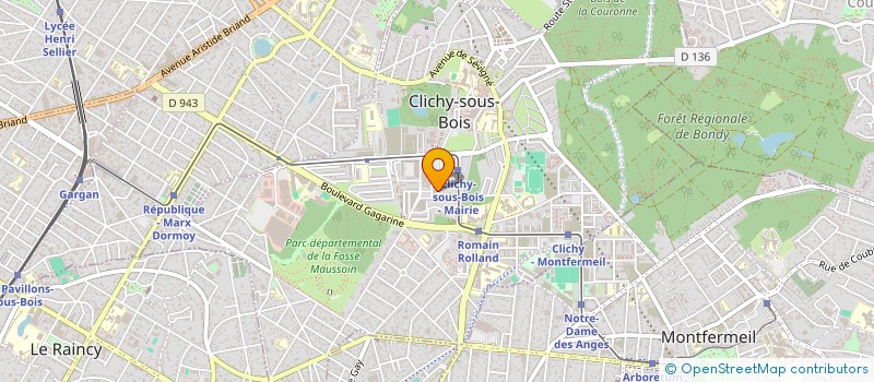 localisation de l'entreprise SYNDICAT DE COPROPRIETE L'ETOILE DU CHENE POINTU BATIMENT 12 à CLICHY-SOUS-BOIS
