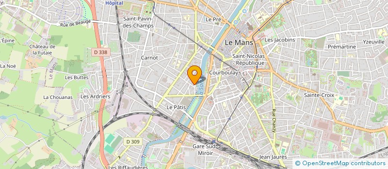 localisation de l'entreprise SYNDICAT DE COPROPRIETE LA BATELLERIE  LE MANS