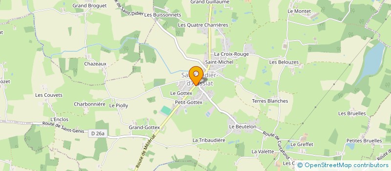 localisation de l'entreprise SYNDICAT DE COPROPRIETE LA BELLE EPOQUE  SAINT-DIDIER-D'AUSSIAT