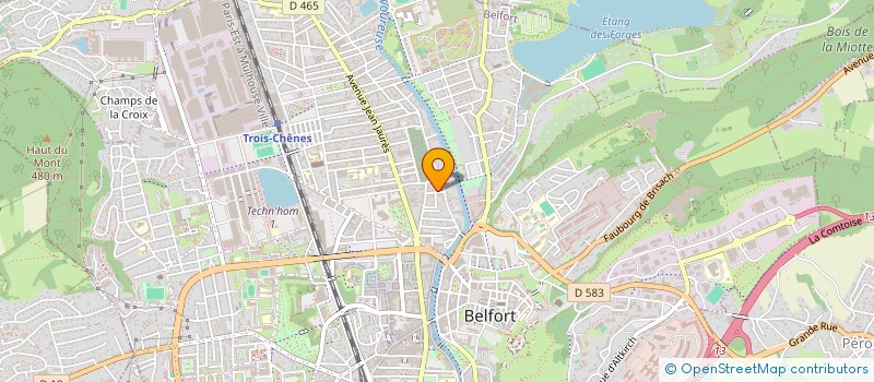 localisation de l'entreprise SYNDICAT DE COPROPRIETE LA CLE à BELFORT