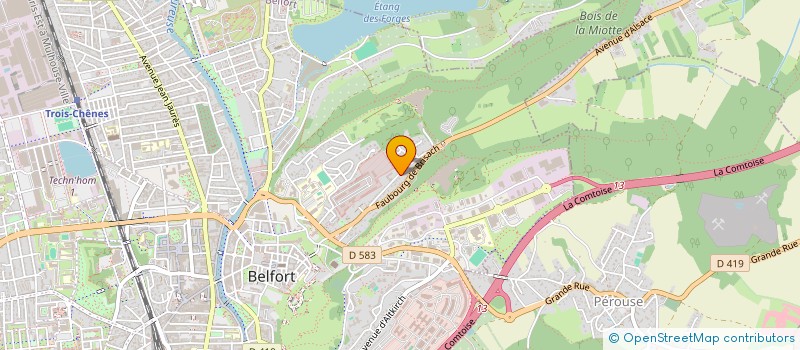 localisation de l'entreprise SYNDICAT DE COPROPRIETE LA MIOTTE à BELFORT