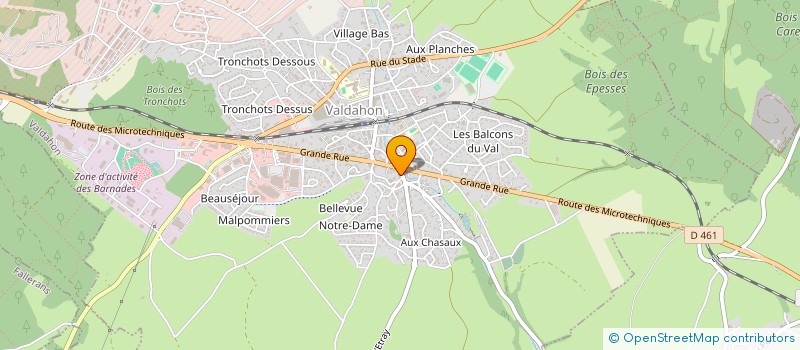 localisation de l'entreprise SYNDICAT DE COPROPRIETE LA RESIDENCE  VALDAHON