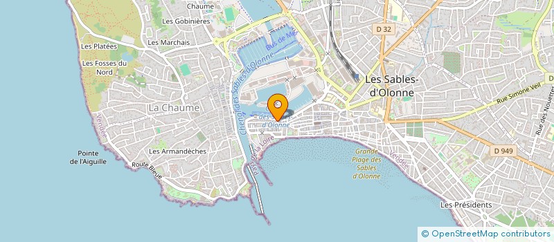 localisation de l'entreprise SYNDICAT DE COPROPRIETE LA VAGUE à LES SABLES D'OLONNE