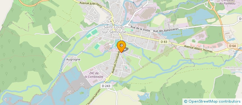 localisation de l'entreprise SYNDICAT DE COPROPRIETE LE BREUIL  SAINT-LOUP-SUR-SEMOUSE