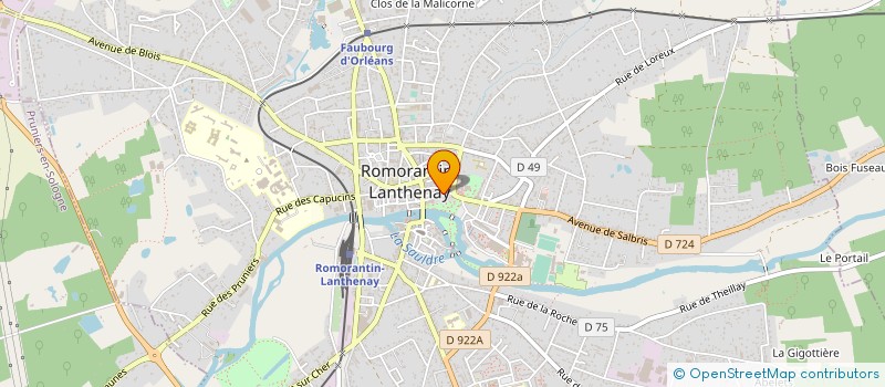 localisation de l'entreprise SYNDICAT DE COPROPRIETE LE CARROIR DORE  ROMORANTIN-LANTHENAY