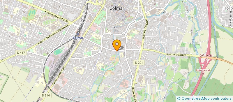 localisation de l'entreprise SYNDICAT DE COPROPRIETE LE CLEMENCEAU  COLMAR