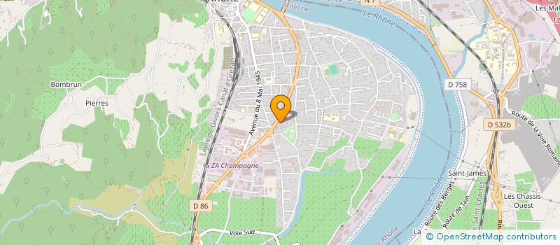 localisation de l'entreprise SYNDICAT DE COPROPRIETE LE COLBERT à TOURNON-SUR-RHONE