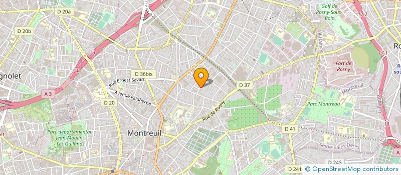 localisation de l'entreprise SYNDICAT DE COPROPRIETE LE JARDIN DIVERS à MONTREUIL