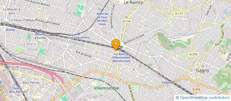 localisation de l'entreprise SYNDICAT DE COPROPRIETE LE MERCURE  VILLEMOMBLE