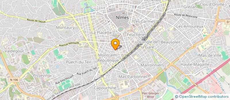 localisation de l'entreprise SYNDICAT DE COPROPRIETE LE MON CALME  NIMES