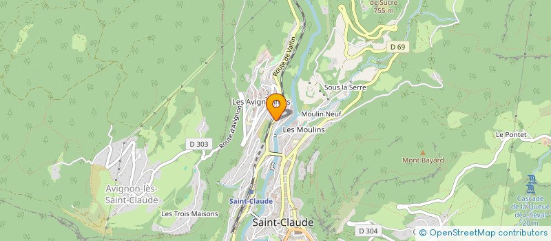 localisation de l'entreprise SYNDICAT DE COPROPRIETE LE PASTEUR à SAINT-CLAUDE