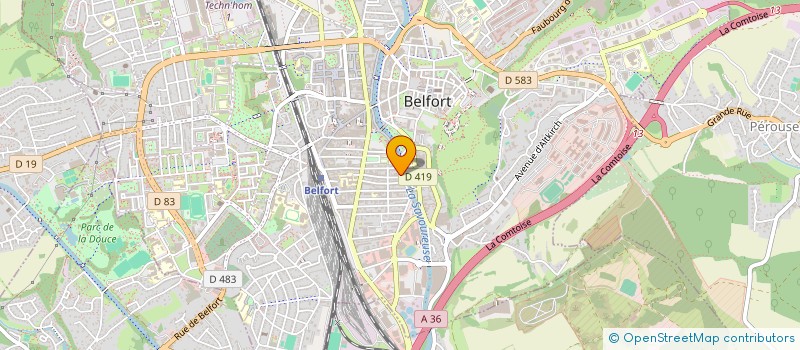 localisation de l'entreprise SYNDICAT DE COPROPRIETE LE PLEIN SOLEIL  BELFORT