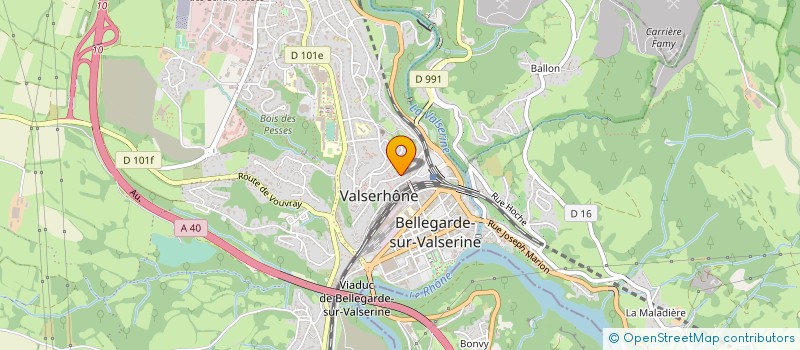localisation de l'entreprise SYNDICAT DE COPROPRIETE LE POINT DE VUE à VALSERHONE