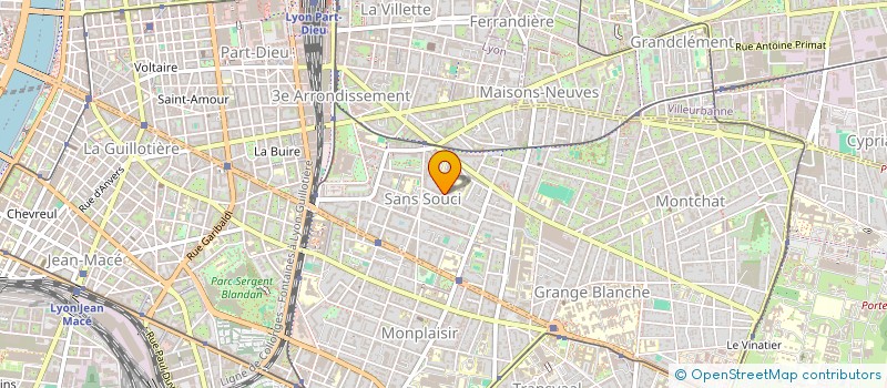 localisation de l'entreprise SYNDICAT DE COPROPRIETE LE PRIVILEGE MONTBRILLANT  LYON