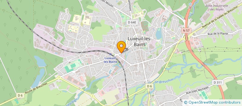 localisation de l'entreprise SYNDICAT DE COPROPRIETE LE SAINT MICHEL  LUXEUIL-LES-BAINS