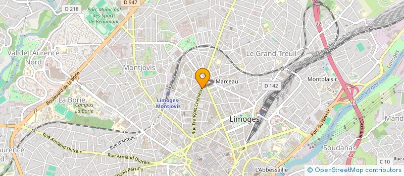 localisation de l'entreprise SYNDICAT DE COPROPRIETE LE SKIPPER à LIMOGES