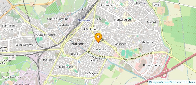 localisation de l'entreprise SYNDICAT DE COPROPRIETE LE SUFFREN  NARBONNE