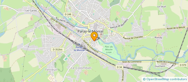 localisation de l'entreprise SYNDICAT DE COPROPRIETE LE VIEUX MOULIN à PARAY-LE-MONIAL