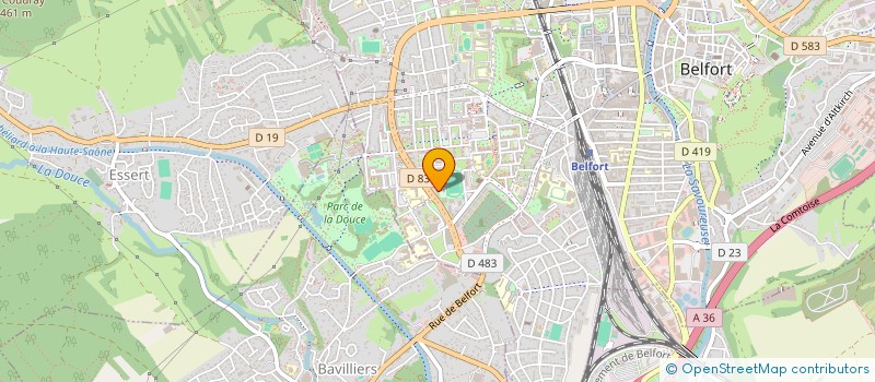 localisation de l'entreprise SYNDICAT DE COPROPRIETE LES BARRES C à BELFORT
