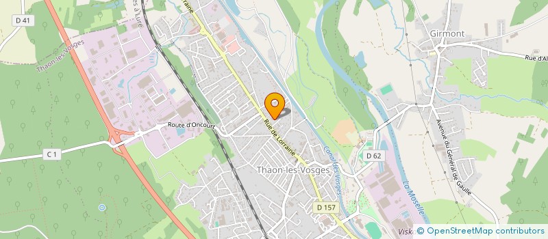 localisation de l'entreprise SYNDICAT DE COPROPRIETE LES CHENEVRIERES  THAON-LES-VOSGES