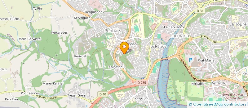 localisation de l'entreprise SYNDICAT DE COPROPRIETE LES CYPRES  QUIMPER