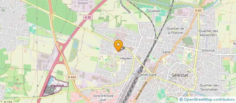 localisation de l'entreprise SYNDICAT DE COPROPRIETE LES DAHLIAS à SELESTAT