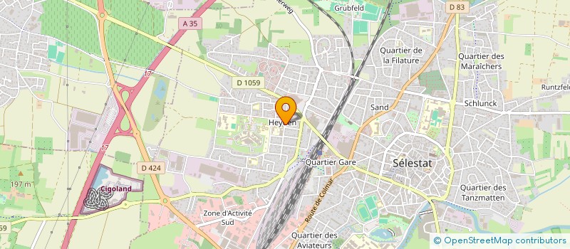 localisation de l'entreprise SYNDICAT DE COPROPRIETE LES HIRONDELLES  SELESTAT