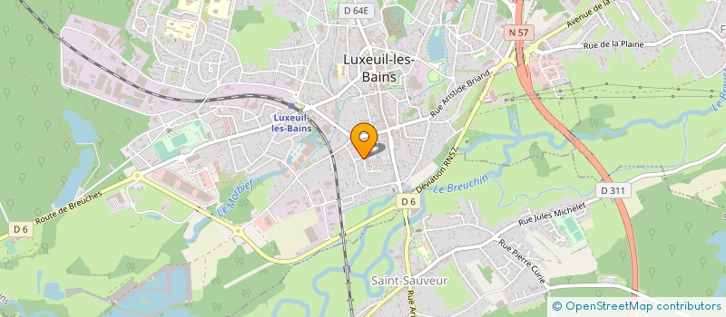 localisation de l'entreprise SYNDICAT DE COPROPRIETE LES IFS  LUXEUIL-LES-BAINS