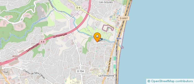 localisation de l'entreprise SYNDICAT DE COPROPRIETE LES JARDINS D'ULYSSE  ANTIBES