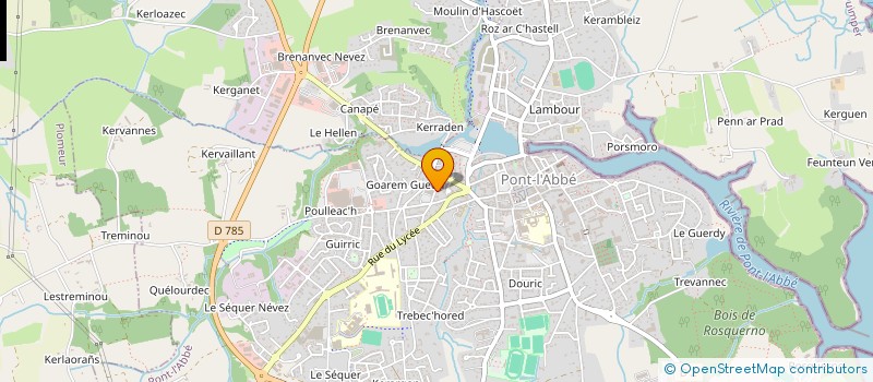 localisation de l'entreprise SYNDICAT DE COPROPRIETE LES LIBELLULES  PONT-L'ABBE