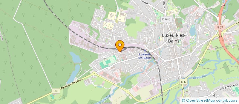 localisation de l'entreprise SYNDICAT DE COPROPRIETE LES LILAS  LUXEUIL-LES-BAINS