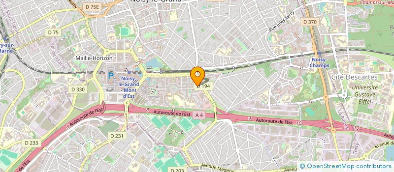 localisation de l'entreprise SYNDICAT DE COPROPRIETE LES MAINATES  NOISY-LE-GRAND