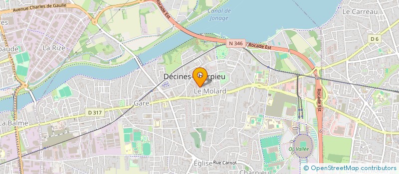 localisation de l'entreprise SYNDICAT DE COPROPRIETE LES PINS  DECINES-CHARPIEU