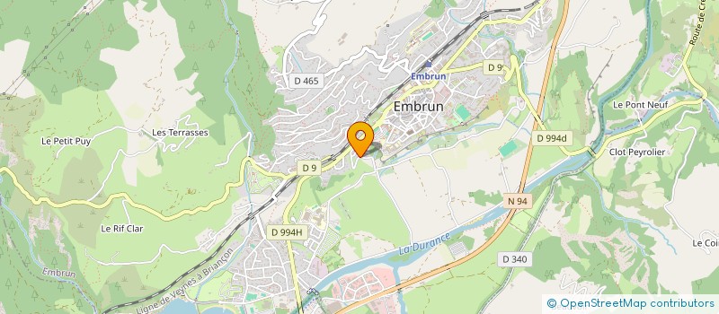 localisation de l'entreprise SYNDICAT DE COPROPRIETE LES PLEIN SUD 1  EMBRUN