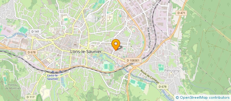 localisation de l'entreprise SYNDICAT DE COPROPRIETE LES ROSIERS  LONS-LE-SAUNIER