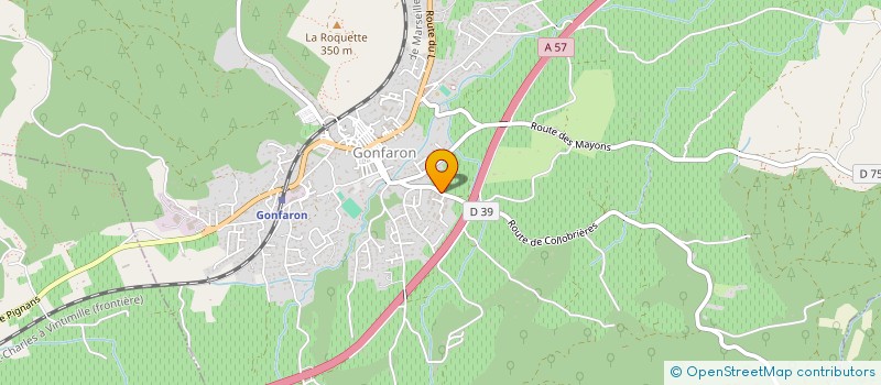 localisation de l'entreprise SYNDICAT DE COPROPRIETE LES SENIORIALES DE GONFARON  GONFARON