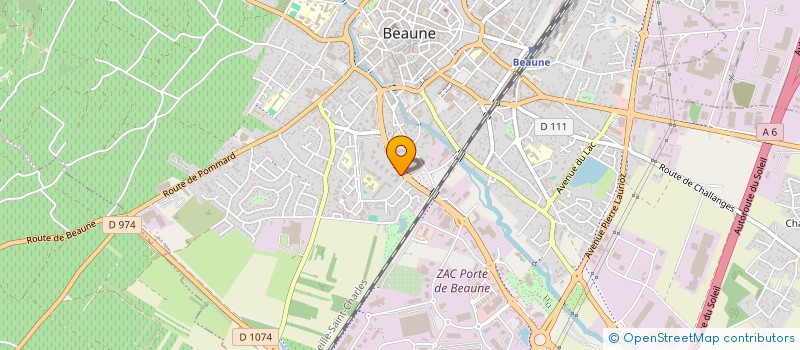 localisation de l'entreprise SYNDICAT DE COPROPRIETE LES TEMPLIERS 1 à BEAUNE